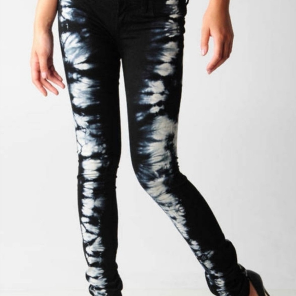 J Brand Tie-Dye Black and White Jeans - Picture 5 of 5